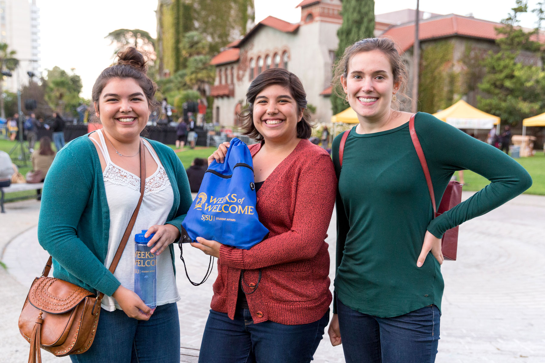 SJSU students at the Weeks of Welcome event.