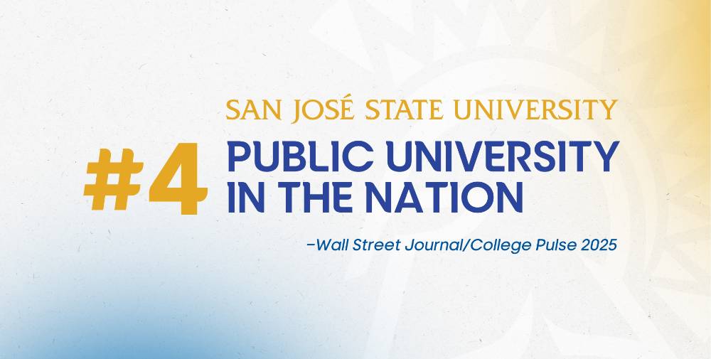 SJSU #4 Public University in the Nation graphic