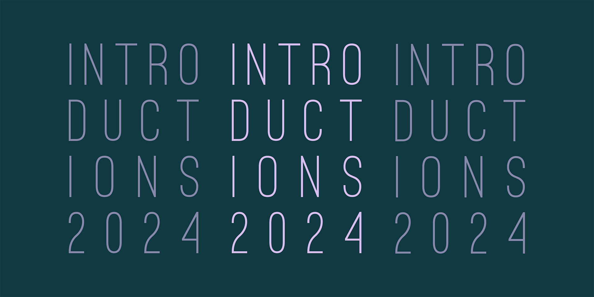 Exhibition Flier for Introductions 2024