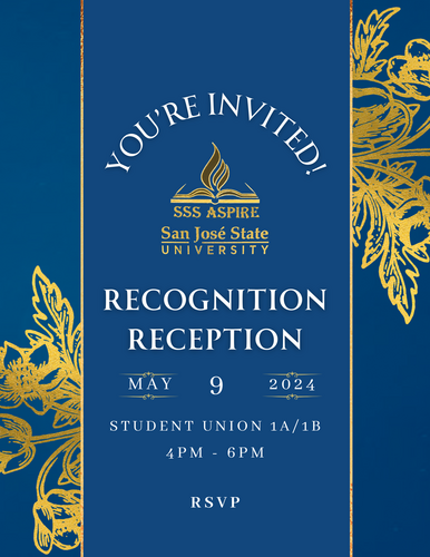 TRIO(SSS) Student Recognition Event Flyer