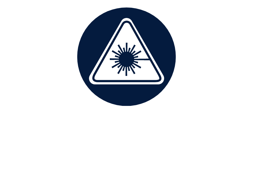 Laser safety icon graphic