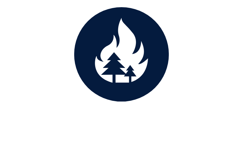 Wildfire smoke icon graphic