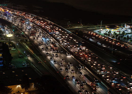 Image of heavy traffic