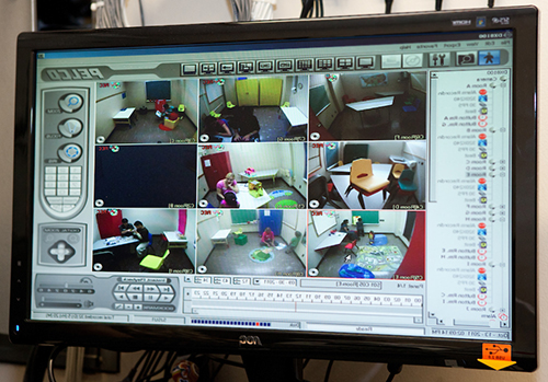 screen showing multiple surveillance views
