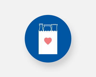 Grocery bag icon.